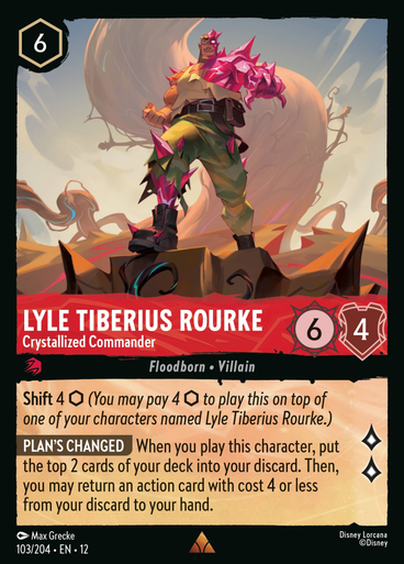 Lyle Tiberius Rourke - Crystallized Commander (Foil) | Wilds Unknown、Disney Lorcana、kayou