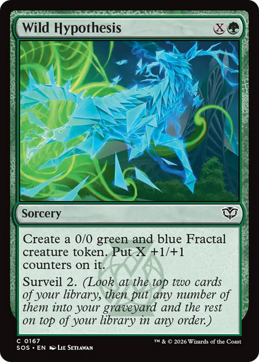 Wild Hypothesis (Foil) | Secrets of Strixhaven、Magic: The Gathering、kayou