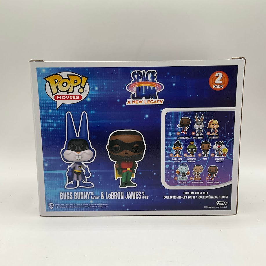 Bugs Bunny as Batman & LeBron James as Robin Funko Pop! Space Jam 2 Pack、Funko、kayou