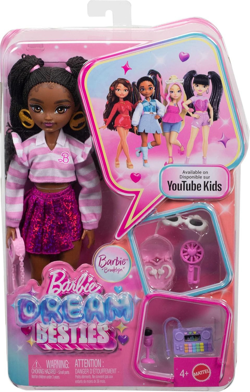Barbie Dream Besties Brooklyn Doll Pink SKirt、ToyWiz、kayou