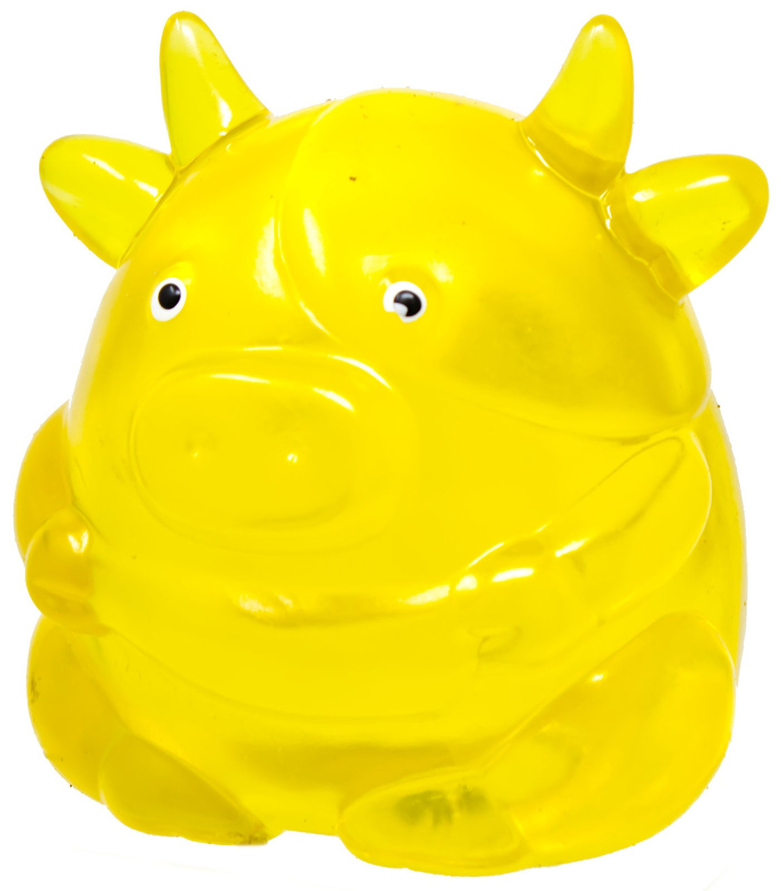 Giant Gummy Buddies Scented Yellow Cow 4-Inch Squeeze Toy、ToyWiz、kayou