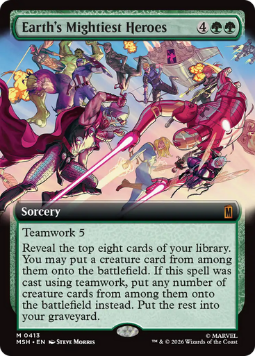 Earth's Mightiest Heroes (Extended Art Foil) | Marvel Super Heroes、Magic: The Gathering、kayou