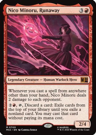 Nico Minoru, Runaway (MSC-700) - Commander: Marvel Super Heroes Foil、Wizards of the Coast、kayou