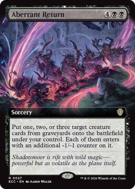 Aberrant Return (Extended Art) | Lorwyn Eclipsed Commander、Magic: The Gathering、kayou