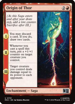 Origin of Thor (MSC-701) - Commander: Marvel Super Heroes Foil、Wizards of the Coast、kayou