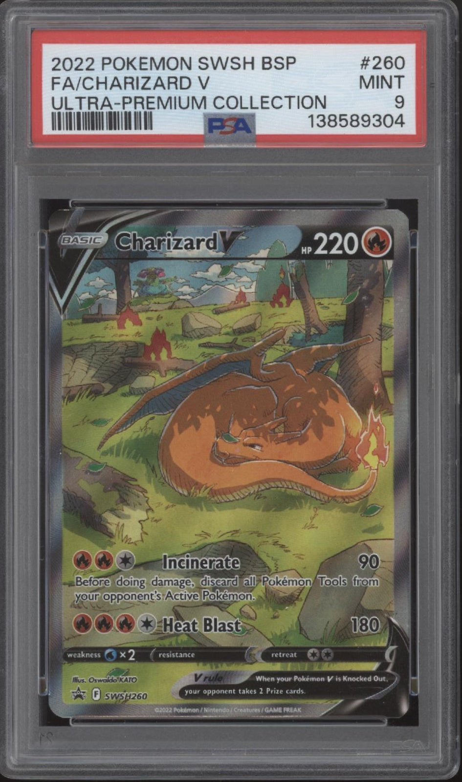Charizard V Pokemon Ultra Premium Collection Full Art #260 PSA 9 #2、Collector Store LLC Gaming、kayou