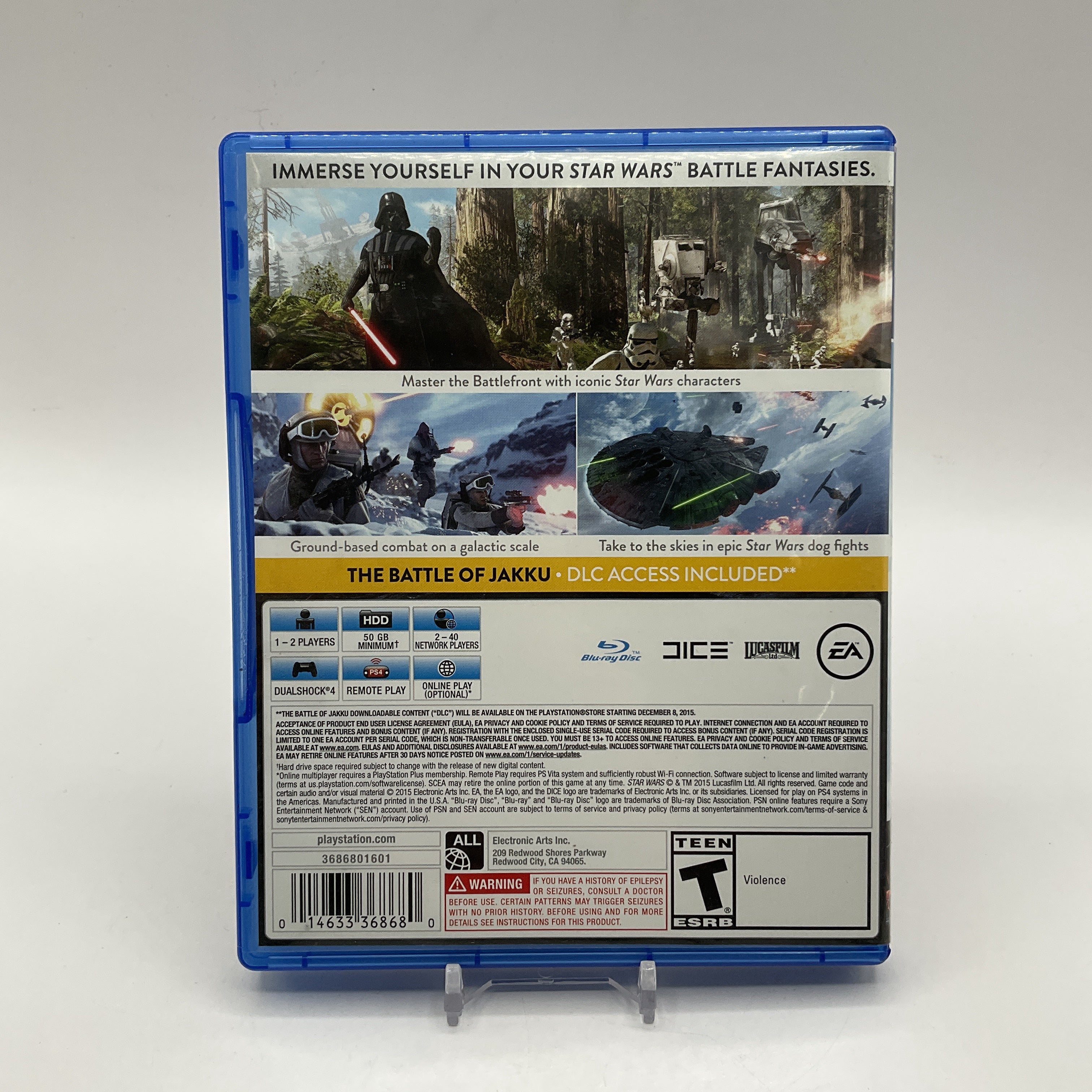 Star Wars Battlefront Playstation 4 Used #1、Collector Store LLC - VG、kayou