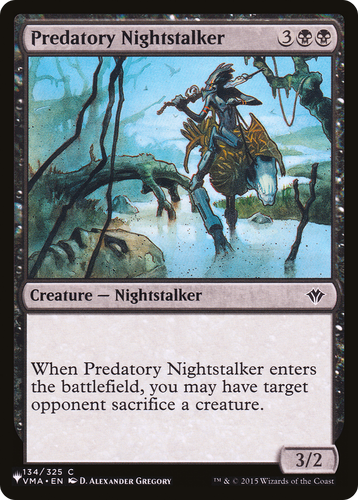 Predatory Nightstalker (LIST-134/325) - The List、Wizards of the Coast、kayou