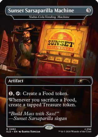 Sunset Sarsaparilla Machine - Nuka-Cola Vending Machine (SLD-2462) - Secret Lair Drop Series、Wizards of the Coast、kayou