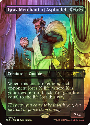 Gray Merchant of Asphodel (SECRET_SLC_007-ENF)、Magic: The Gathering、kayou