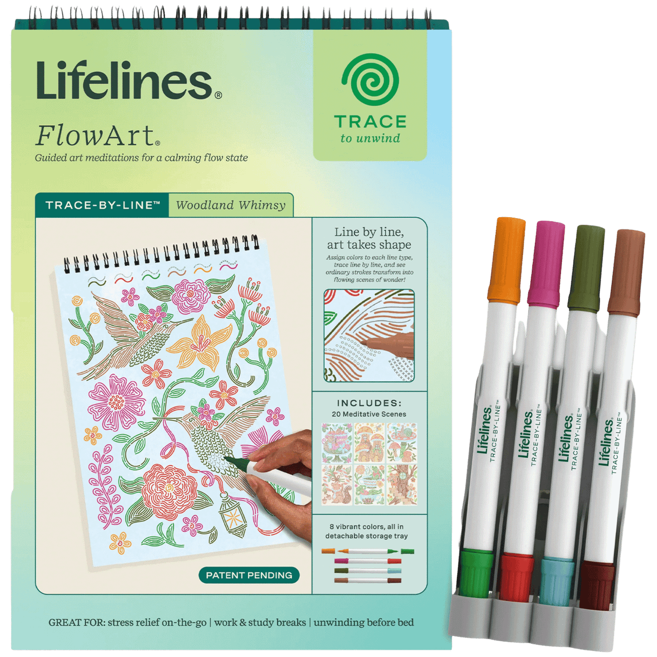 Lifelines FlowArt: Trace-by-Line - Woodland Whimsy、Lifelines、kayou