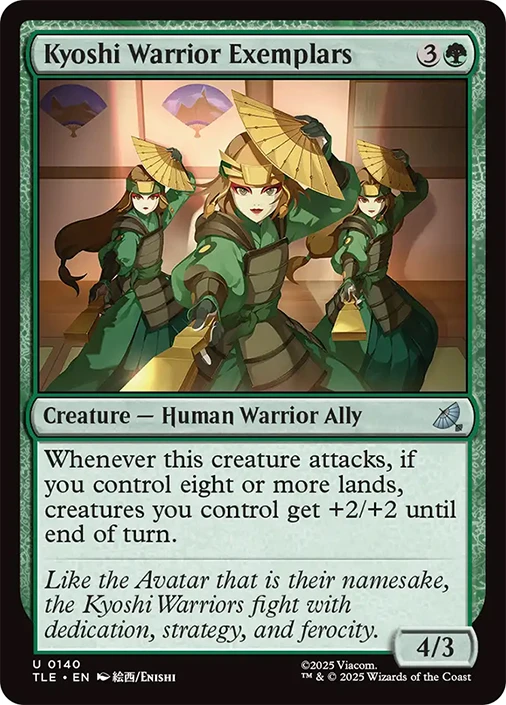 Kyoshi Warrior Exemplars、Magic: The Gathering、kayou