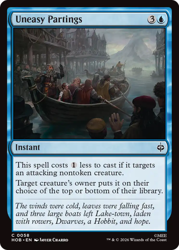Uneasy Partings (Foil) | The Hobbit、Magic: The Gathering、kayou