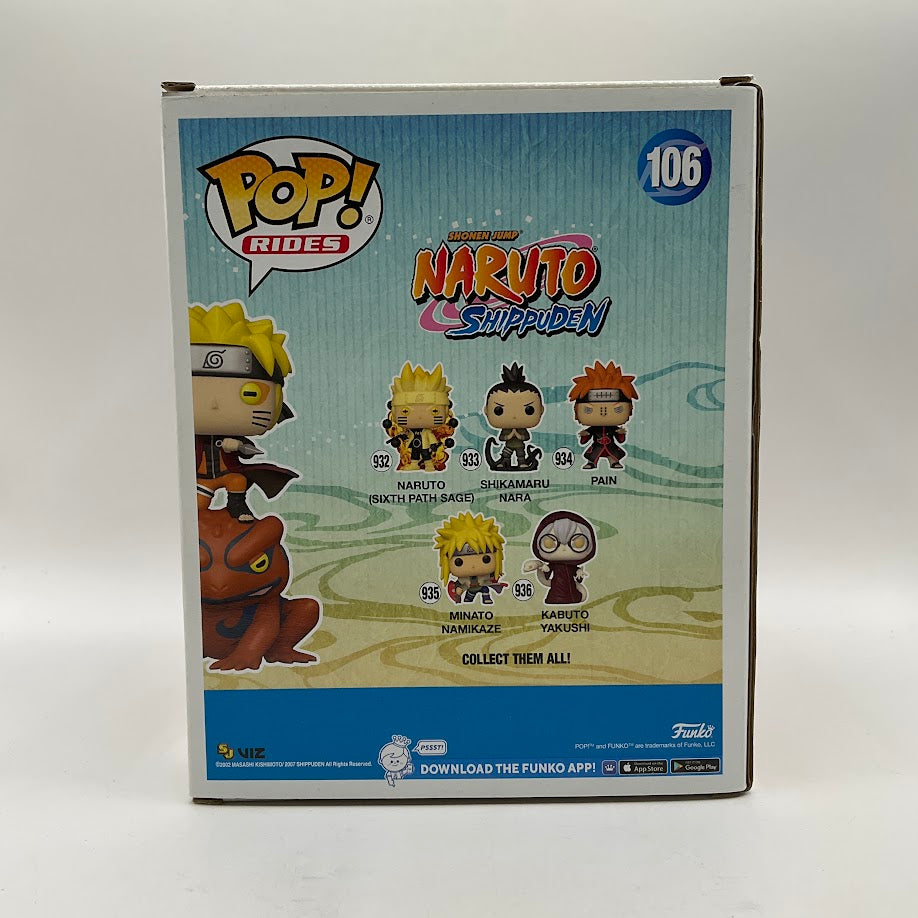 Naruto on Gamakichi Funko Pop! Naruto Shippuden #106 Hot Topic、Funko、kayou