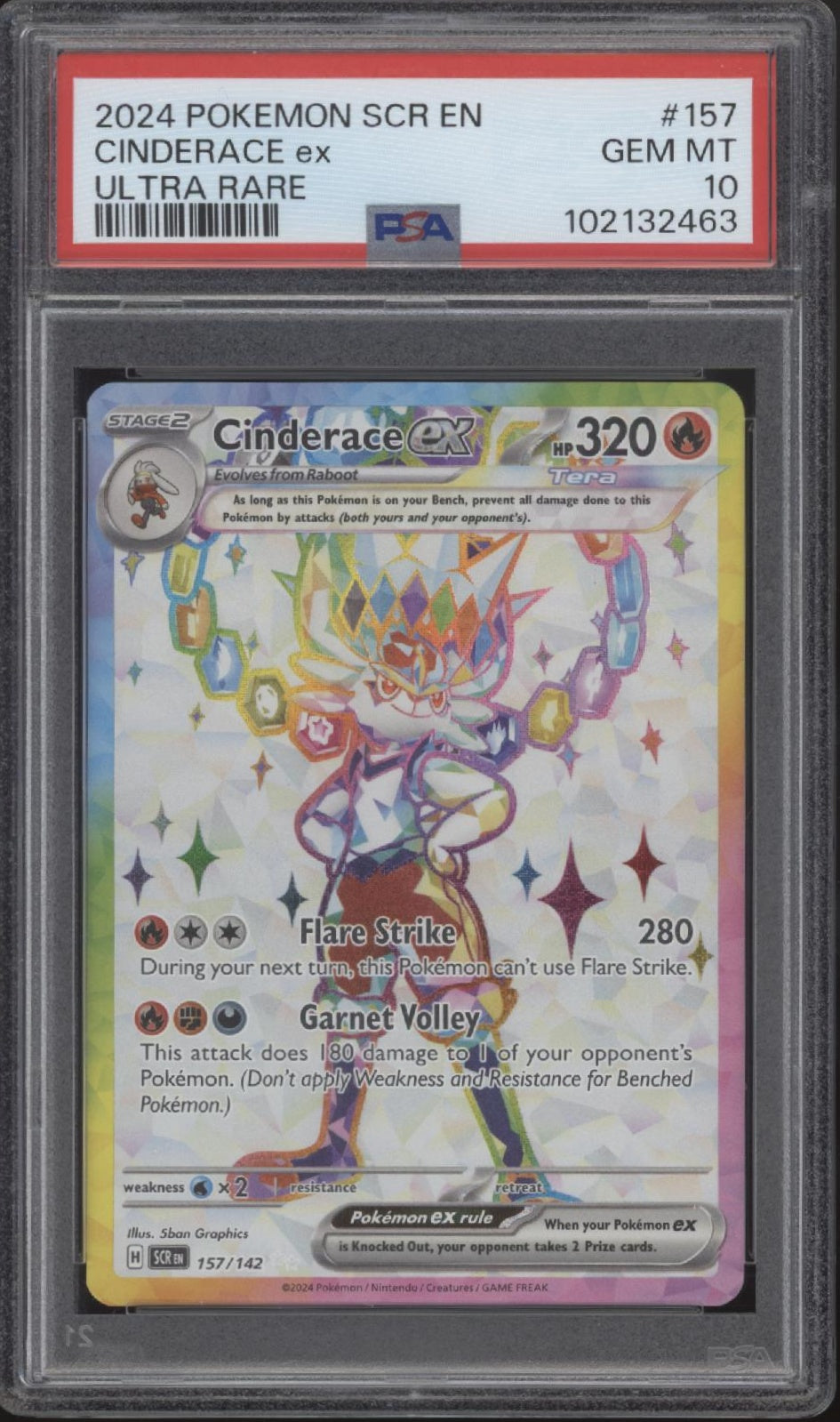Cinderace ex Pokemon Stellar Crown Ultra Rare #157 PSA 10、Collector Store LLC Gaming、kayou