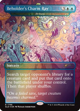 Beholder's Charm Ray - Bribery (Rainbow Foil) (SLD-1786) - Secret Lair Drop Series Foil、Wizards of the Coast、kayou