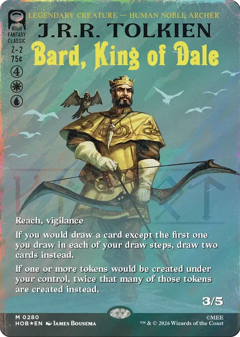 Bard, King of Dale (Borderless Book Cover Surge Foil) | The Hobbit、Magic: The Gathering、kayou