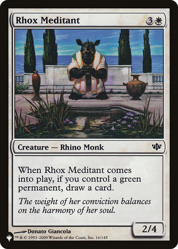 Rhox Meditant (LIST-16/145) - The List、Wizards of the Coast、kayou
