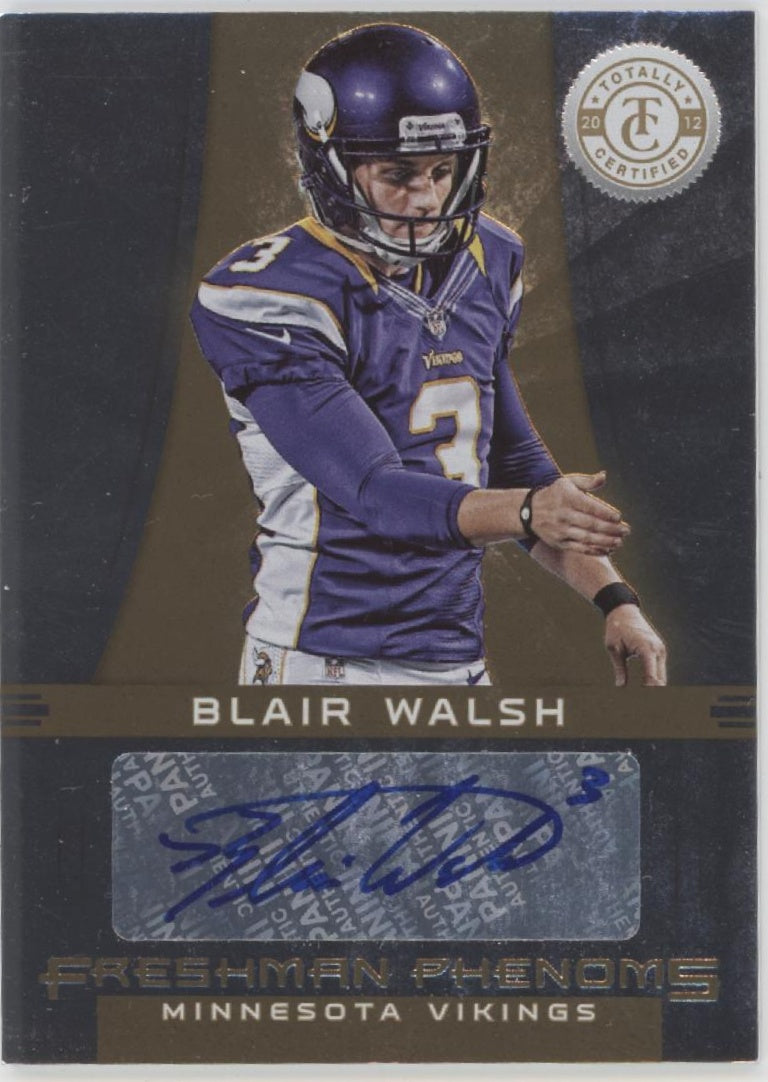 Blair Walsh 2012 Panini Totally Certified Freshman Phenoms Auto 03/25 #110、Collector Store LLC、kayou