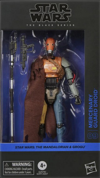 Star Wars The Mandalorian & Grogu Black Series Mercenary Guard Droid Action Figure、ToyWiz、kayou