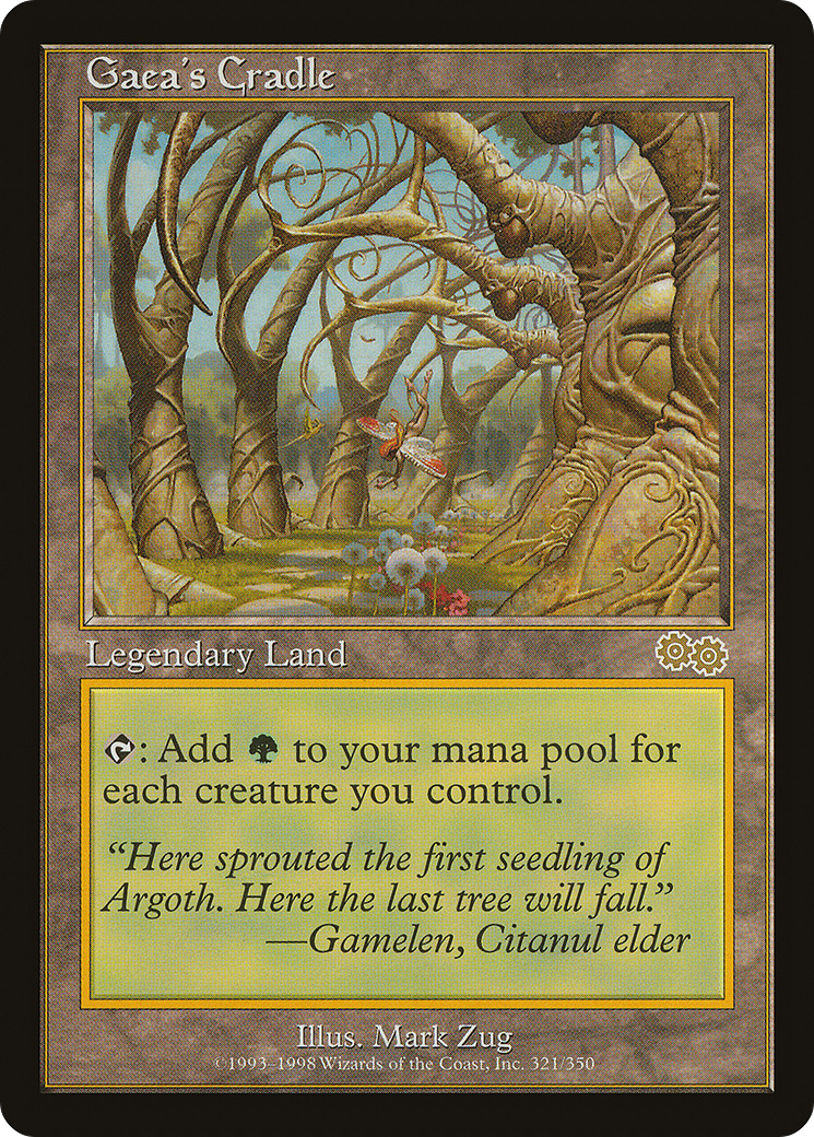 Gaea's Cradle (USG-321) - Urza's Saga、Wizards of the Coast、kayou
