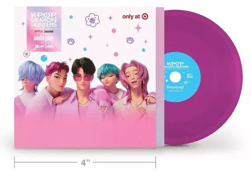 KPop Demon Hunters TinyVinyl Soda Pop / Your Idol 4-Inch Mini Vinyl LP、ToyWiz、kayou