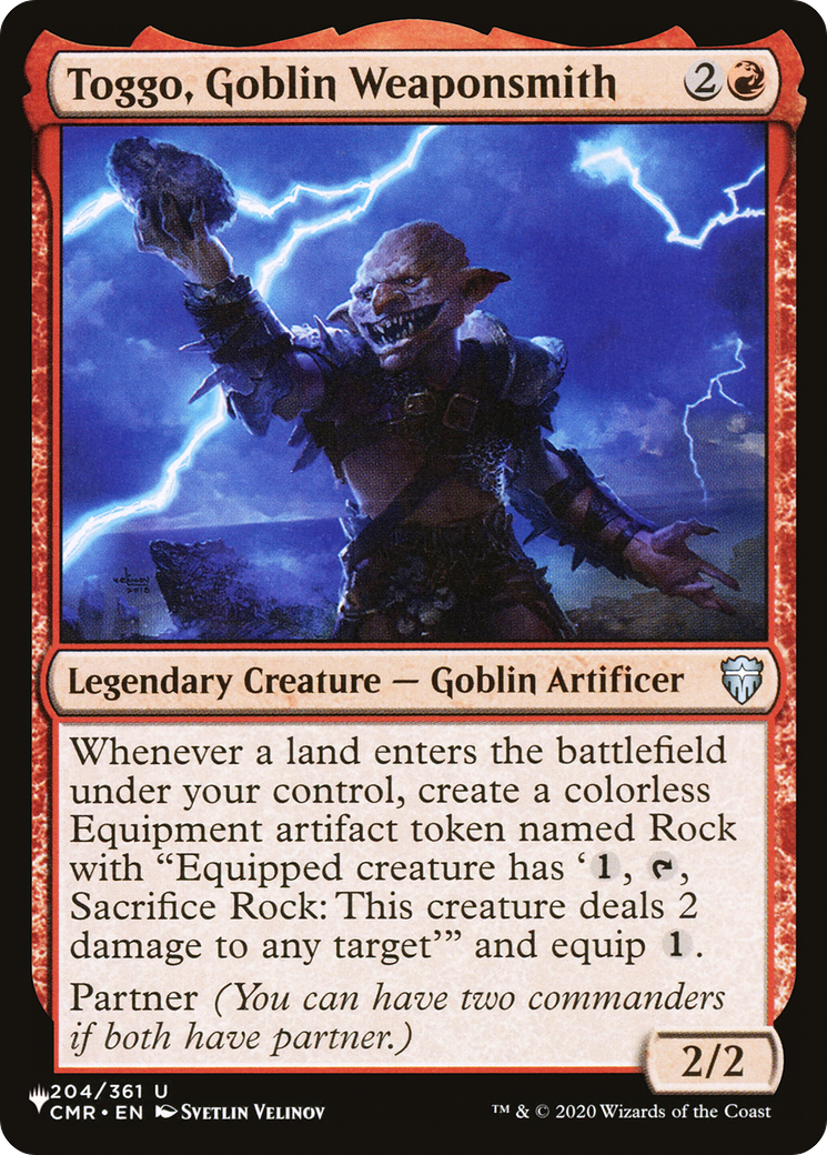 Toggo, Goblin Weaponsmith (LIST-204/361) - The List、Wizards of the Coast、kayou