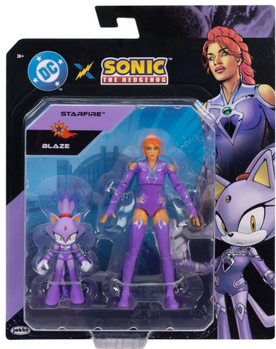 Sonic The Hedgehog x DC Starfire & Blaze Action Figure 2-Pack、ToyWiz、kayou