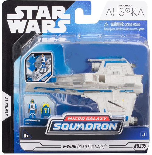 Star Wars Micro Galaxy Squadron Series 12 E-Wing (Battle Damage) Vehicle、ToyWiz、kayou