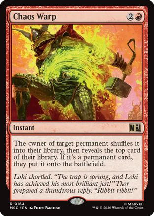 Chaos Warp (Surge Foil) (MSC-164) - Commander: Marvel Super Heroes Foil、Wizards of the Coast、kayou