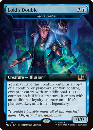 Spark Double Loki's Double (Extended Art) | Marvel Super Heroes Commander、Magic: The Gathering、kayou
