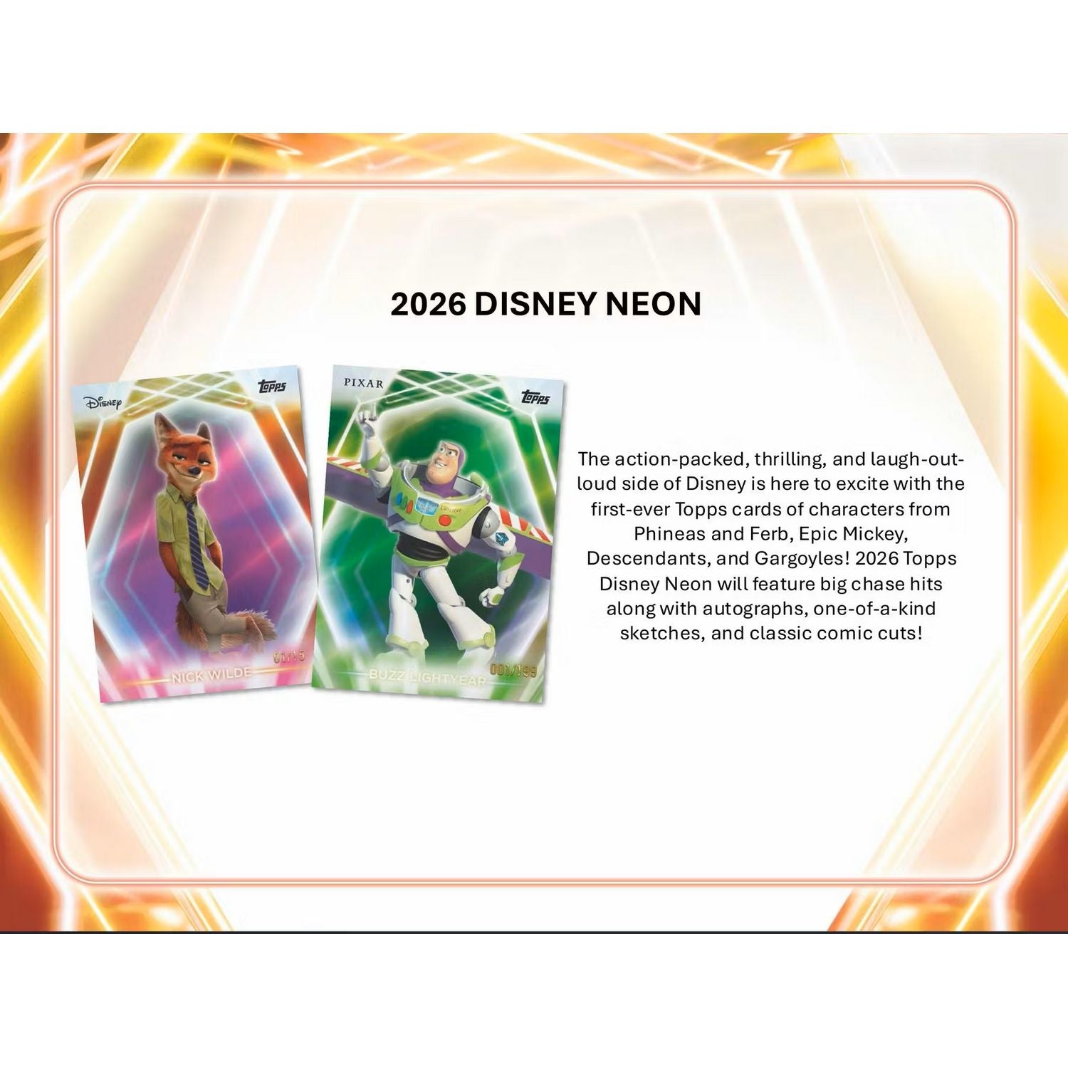2026 Topps Disney Neon Blaster Box、Topps、kayou