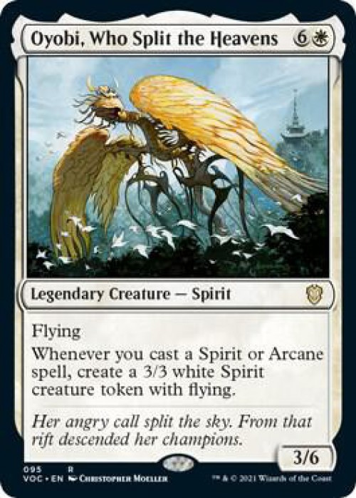 MtG Trading Card Game Commander: Innistrad: Crimson Vow Rare Oyobi, Who Split the Heavens #95、ToyWiz、kayou