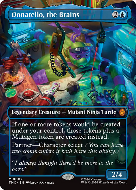 Donatello, the Brains (Borderless Art Foil) | Teenage Mutant Ninja Turtles Eternal、Magic: The Gathering、kayou