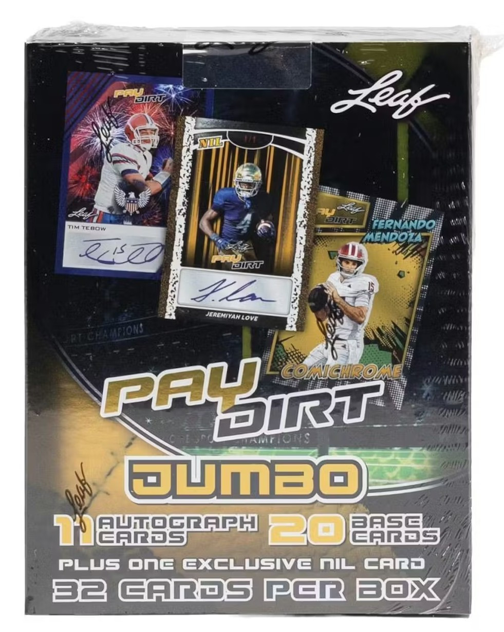 NFL 2026 Paydirt Football Trading Card Jumbo Box 11 Autogtaphs & 20 Base Cards、ToyWiz、kayou