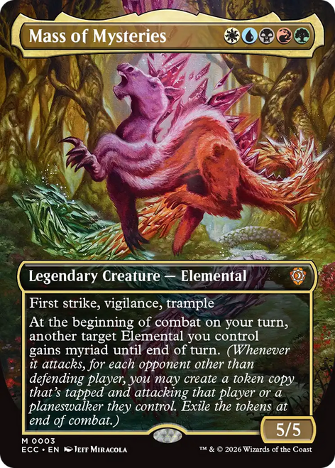 Mass of Mysteries (Borderless Art Foil) | Lorwyn Eclipsed Commander、Magic: The Gathering、kayou