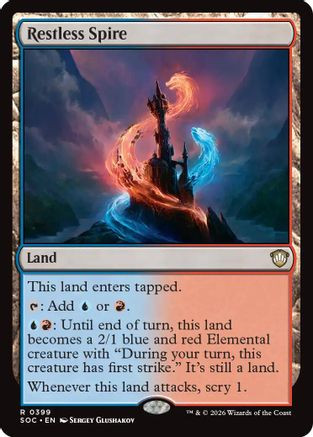 Restless Spire (SOC-399) - Commander: Secrets of Strixhaven、Wizards of the Coast、kayou