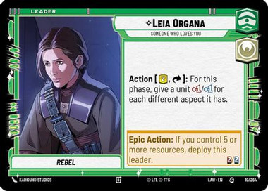 Leia Organa - Someone Who Loves You (10/264) - A Lawless Time、Fantasy Flight Games、kayou