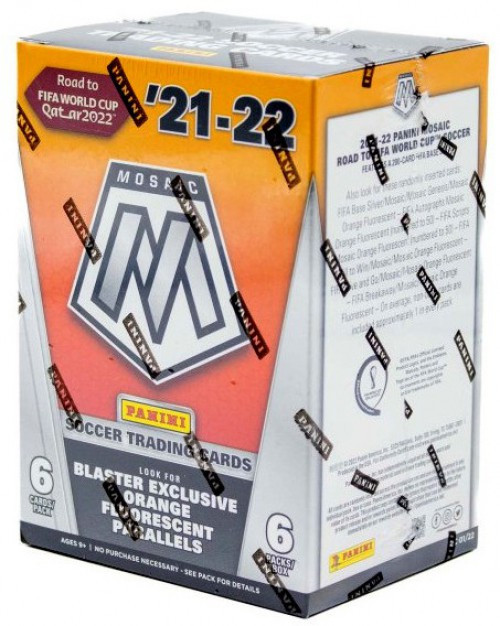 Panini 2021-22 Mosaic Soccer Trading Card BLASTER Box 6 Packs, Road to FIFA World Cup、ToyWiz、kayou