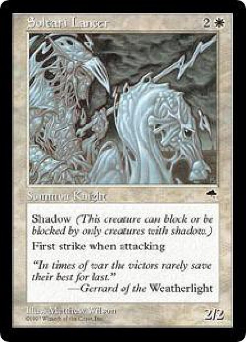 MtG Tempest Common Soltari Lancer #44 Lightly Played、ToyWiz、kayou