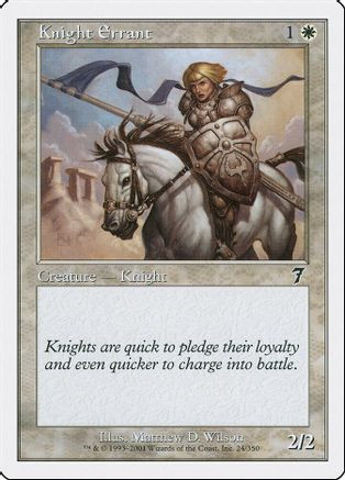 Knight Errant (7ED-024) - 7th Edition、Wizards of the Coast、kayou