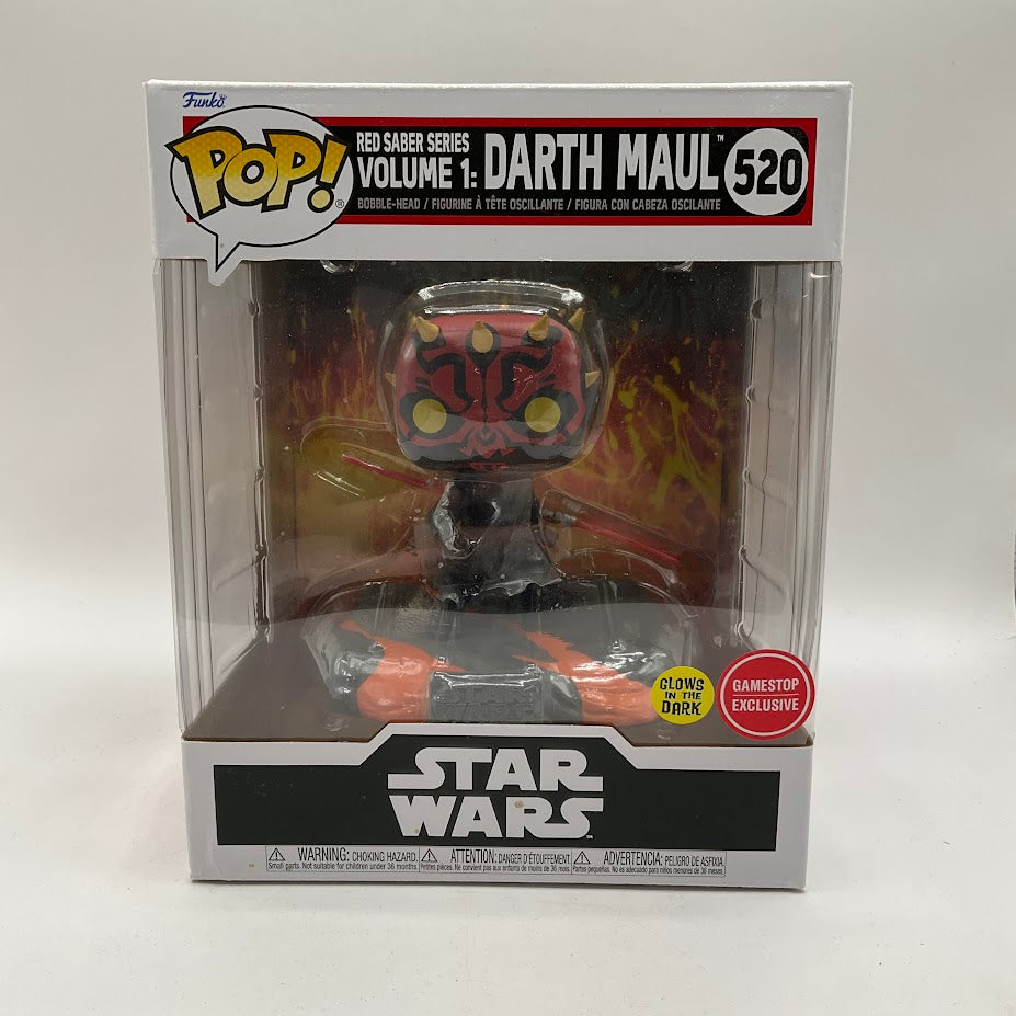 Red Saber Series Vol. 1 Darth Maul Funko Pop! Star Wars #520 GITD GameStop、Funko、kayou