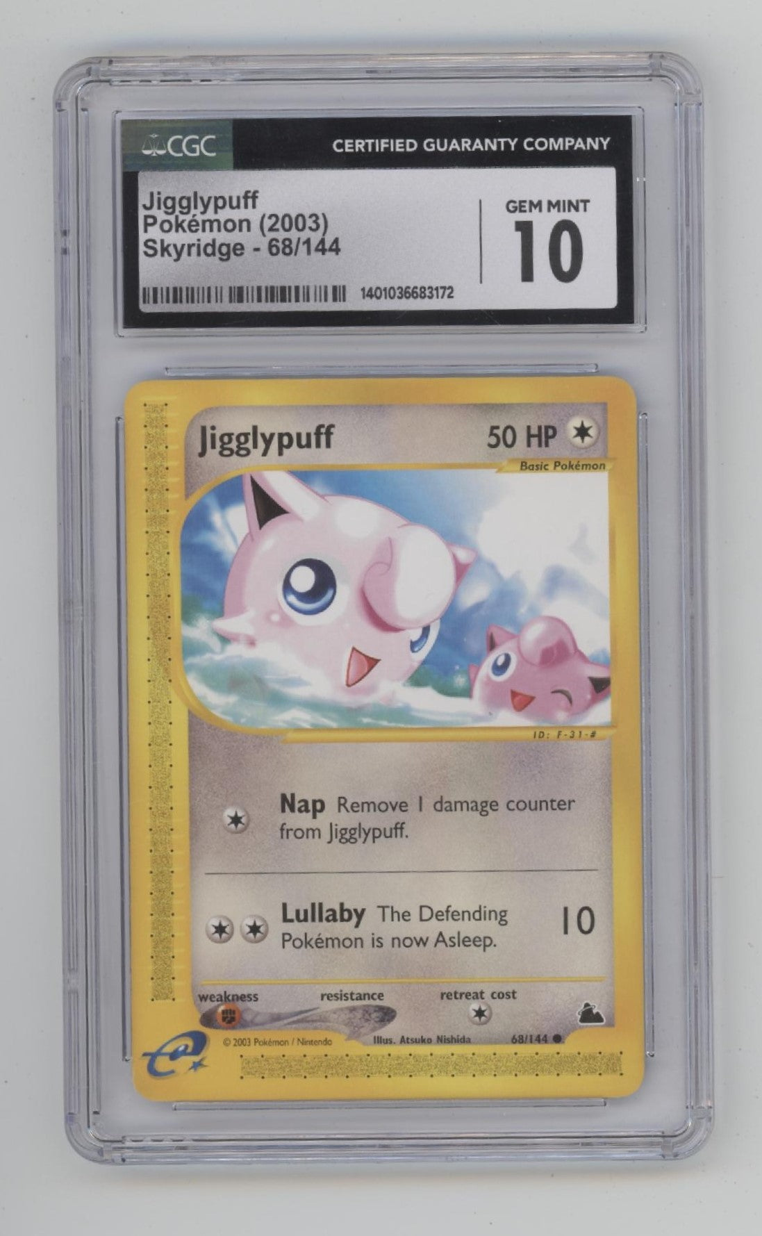 Jigglypuff Pokemon Skyridge #68 CGC 10、Collector Store LLC Gaming、kayou