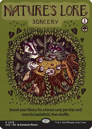 Nature's Lore (2278) (SLD-2278) - Secret Lair Drop Series Foil、Wizards of the Coast、kayou