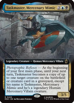 Taskmaster, Mercenary Mimic (Extended Art) (MSH-425) - Marvel Super Heroes Foil、Wizards of the Coast、kayou