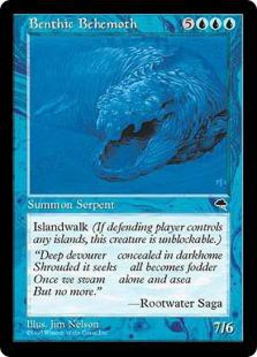 MtG Tempest Rare Benthic Behemoth #54 Lightly Played、ToyWiz、kayou