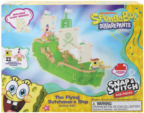 Spongebob Squarepants Snap & Switch The Flying Dutchman's Ship Construction Set、ToyWiz、kayou
