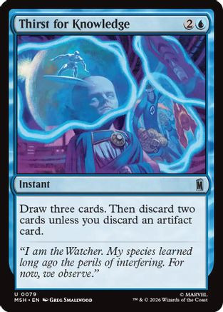 Thirst for Knowledge (MSH-079) - Marvel Super Heroes、Wizards of the Coast、kayou