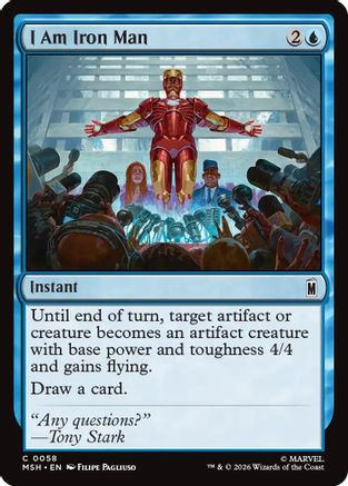I Am Iron Man (MSH-058) - Marvel Super Heroes、Wizards of the Coast、kayou