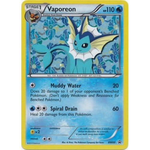 Black & White Promo BW89 Vaporeon、Pokemon、kayou